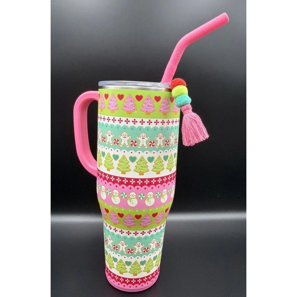 SWIG‎ LIFE 40oz Mega Mug Cookie Jar Sweet Christmas Cup Handle & Straw
